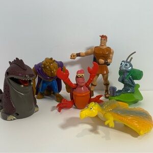 Vintage Figure McDonald's Happy Meal Disney  Hercules Sebastian Beast Bugs LOT